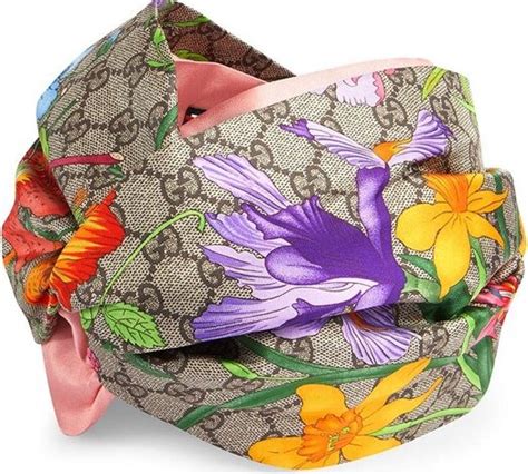 Shop Gucci GG Flora Print Headband 